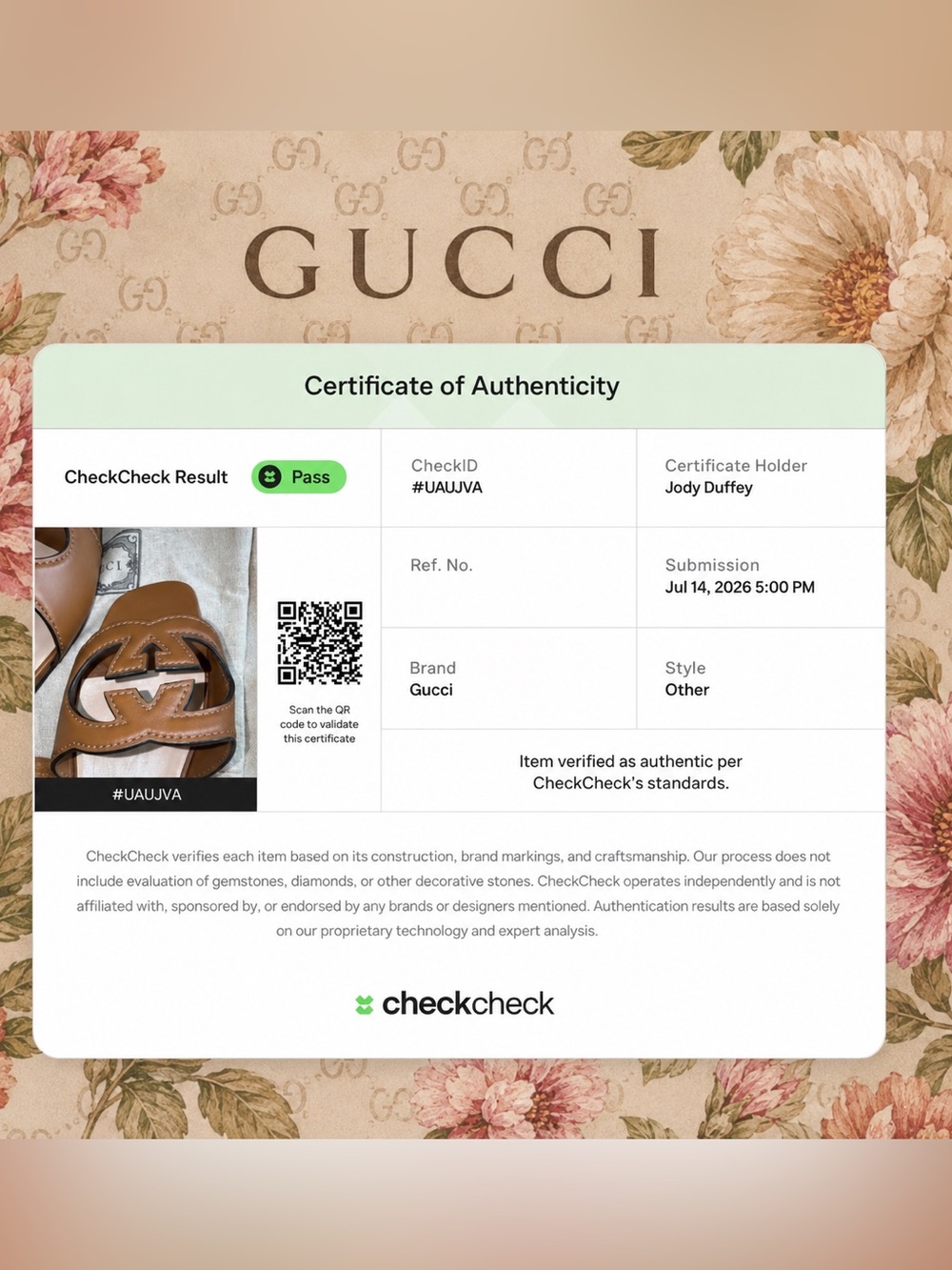 Gucci brown leather GG sandals size 37 NICE and authenticated color Cuir - Picture 6 of 16